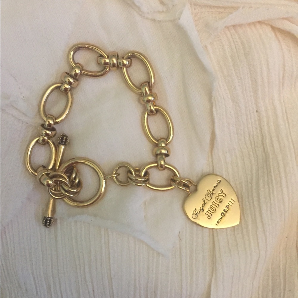 Gold authentic juicy couture bracelet